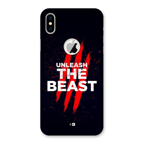 Unleash The Beast Back Case for iPhone X Logo Cut