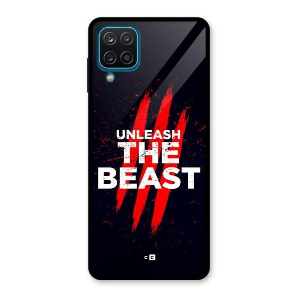 Unleash The Beast Glass Back Case for Galaxy A12