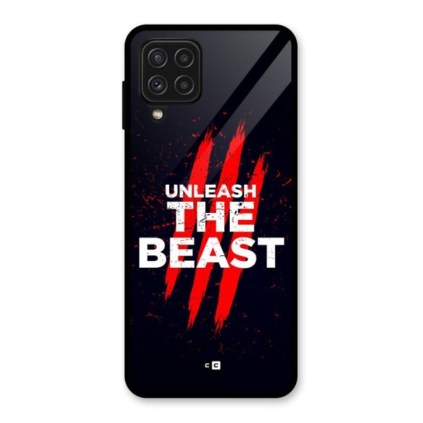 Unleash The Beast Glass Back Case for Galaxy A22 4G