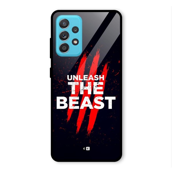 Unleash The Beast Glass Back Case for Galaxy A52s 5G