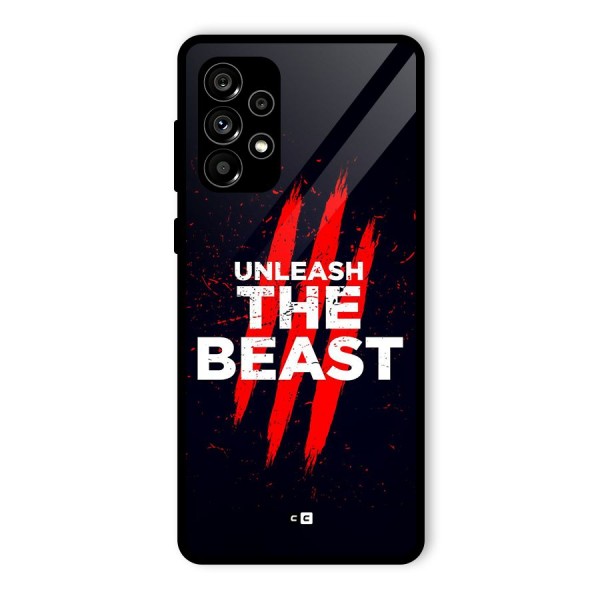 Unleash The Beast Glass Back Case for Galaxy A73 5G