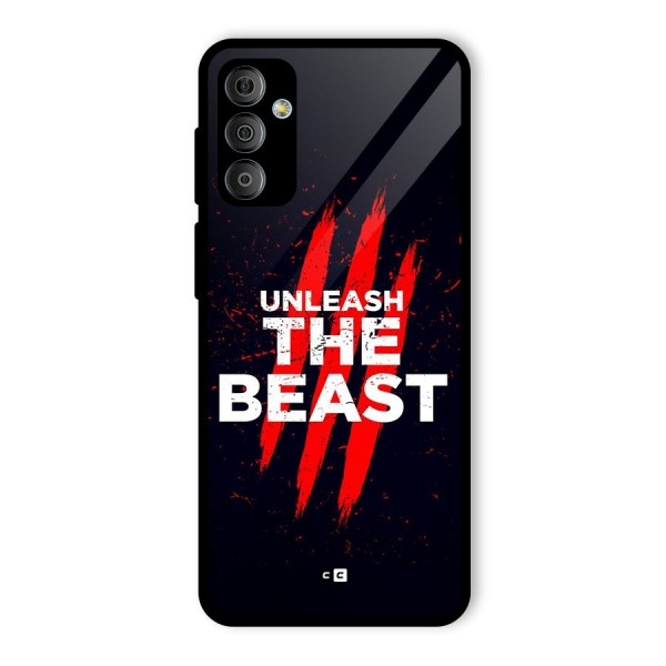 Unleash The Beast Glass Back Case for Galaxy F23