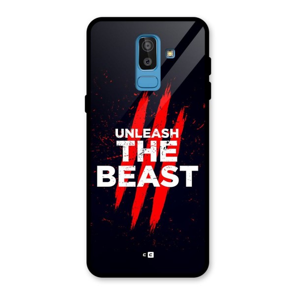 Unleash The Beast Glass Back Case for Galaxy J8