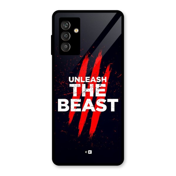 Unleash The Beast Glass Back Case for Galaxy M13