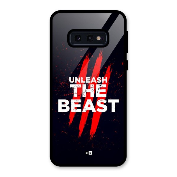 Unleash The Beast Glass Back Case for Galaxy S10e