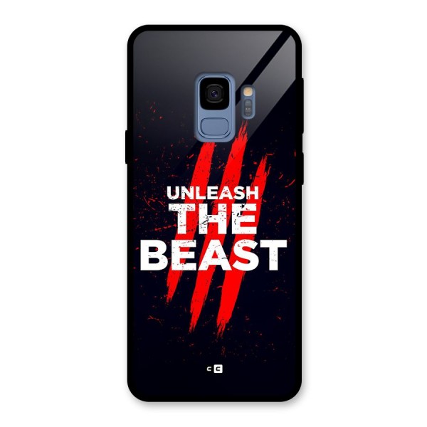 Unleash The Beast Glass Back Case for Galaxy S9