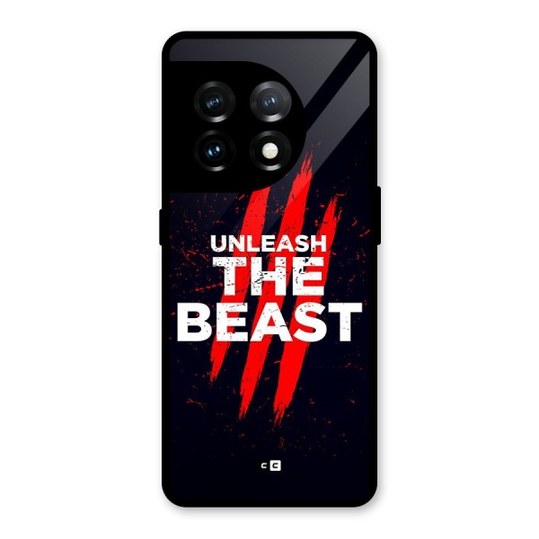 Unleash The Beast Glass Back Case for OnePlus 11
