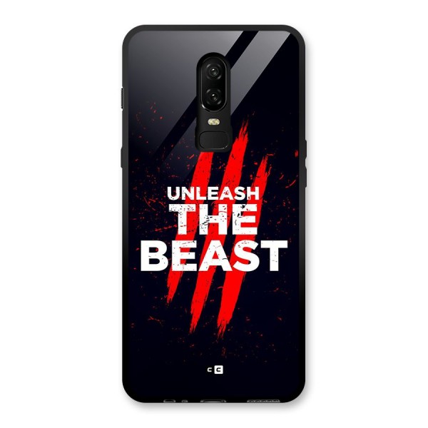 Unleash The Beast Glass Back Case for OnePlus 6