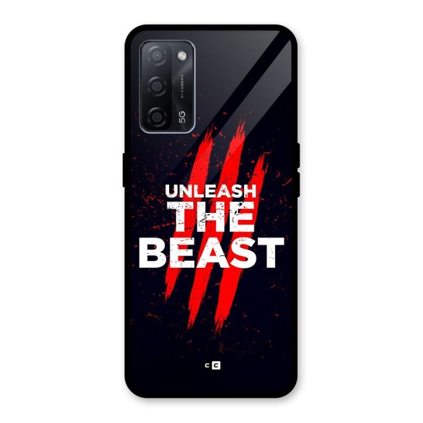 Unleash The Beast Glass Back Case for Oppo A53s 5G