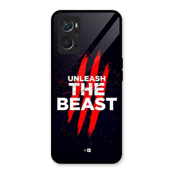 Unleash The Beast Glass Back Case for Oppo K10 4G