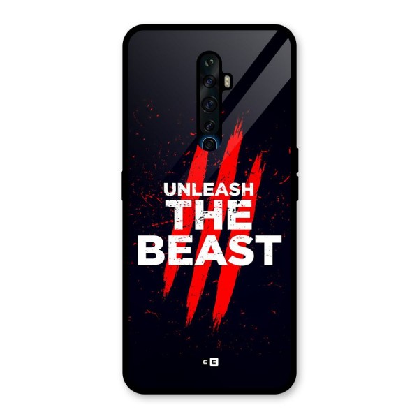 Unleash The Beast Glass Back Case for Oppo Reno2 Z