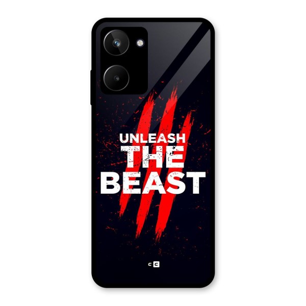 Unleash The Beast Glass Back Case for Realme 10