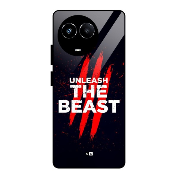 Unleash The Beast Glass Back Case for Realme 11X