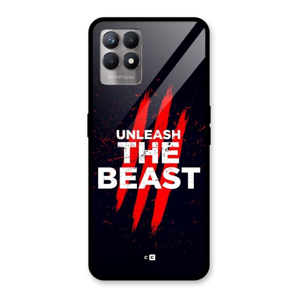 Unleash The Beast Glass Back Case for Realme 8i