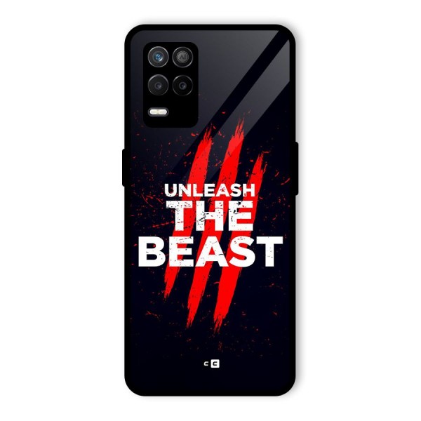 Unleash The Beast Glass Back Case for Realme 8s 5G