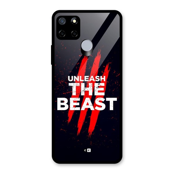 Unleash The Beast Glass Back Case for Realme C15