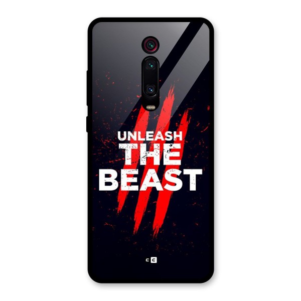 Unleash The Beast Glass Back Case for Redmi K20 Pro