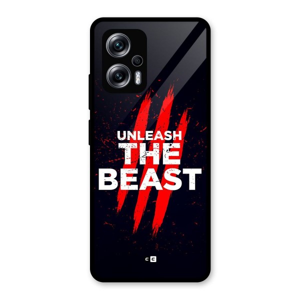 Unleash The Beast Glass Back Case for Redmi K50i