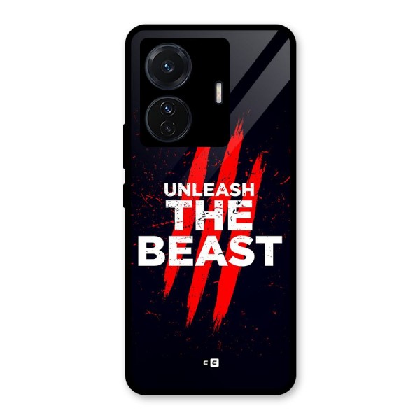 Unleash The Beast Glass Back Case for Vivo T1 Pro