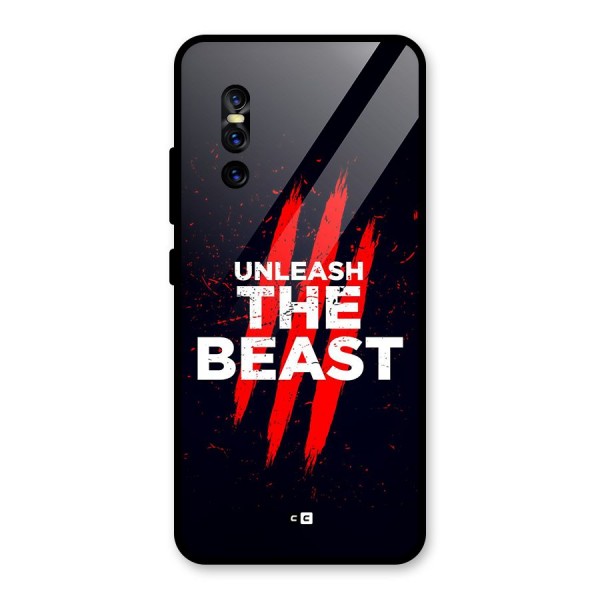 Unleash The Beast Glass Back Case for Vivo V15 Pro