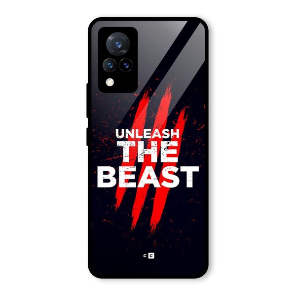 Unleash The Beast Glass Back Case for Vivo V21 5G