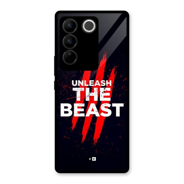 Unleash The Beast Glass Back Case for Vivo V27 Pro