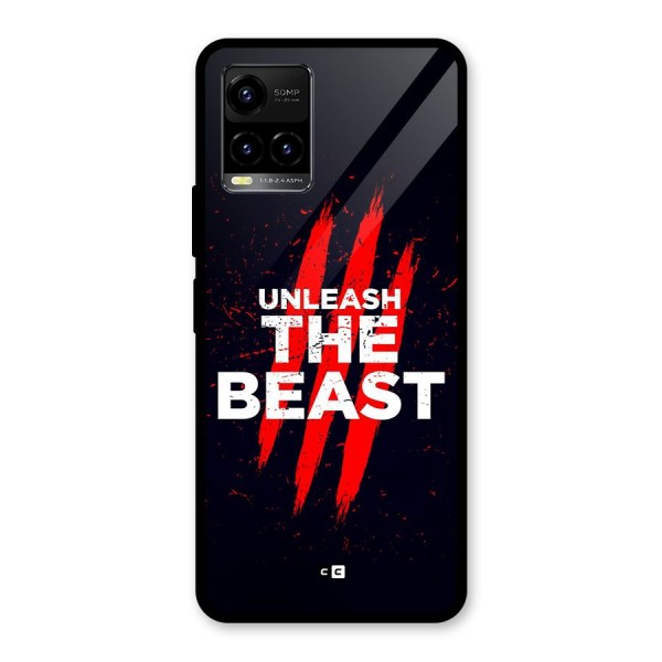 Unleash The Beast Glass Back Case for Vivo Y21A