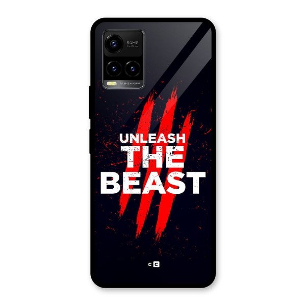 Unleash The Beast Glass Back Case for Vivo Y21T