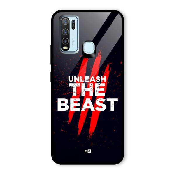 Unleash The Beast Glass Back Case for Vivo Y30