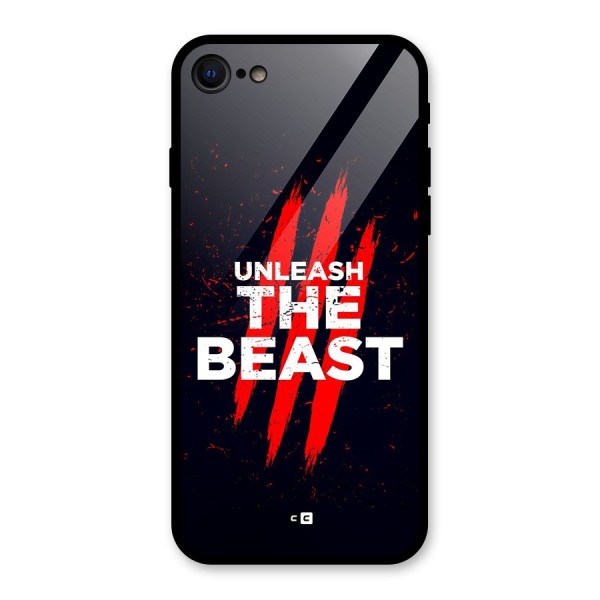 Unleash The Beast Glass Back Case for iPhone 8