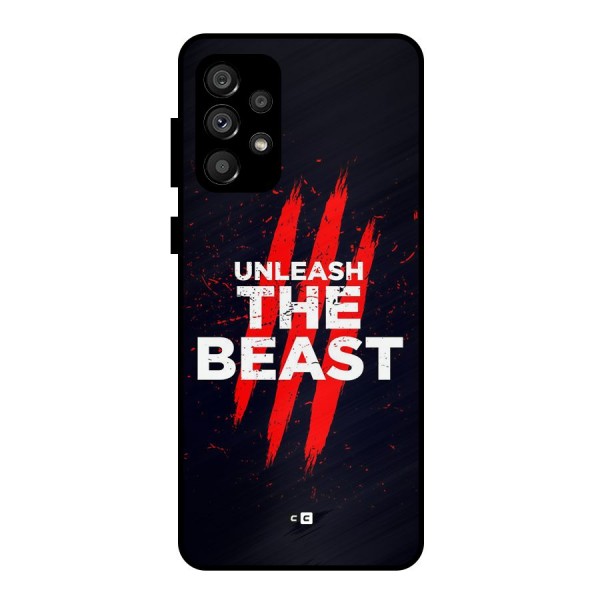 Unleash The Beast Metal Back Case for Galaxy A73 5G