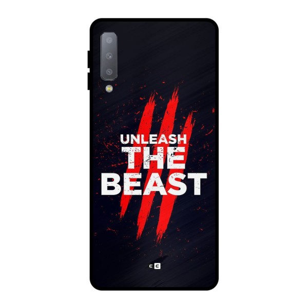 Unleash The Beast Metal Back Case for Galaxy A7 (2018)