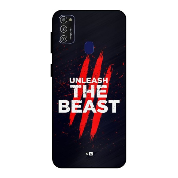 Unleash The Beast Metal Back Case for Galaxy M21