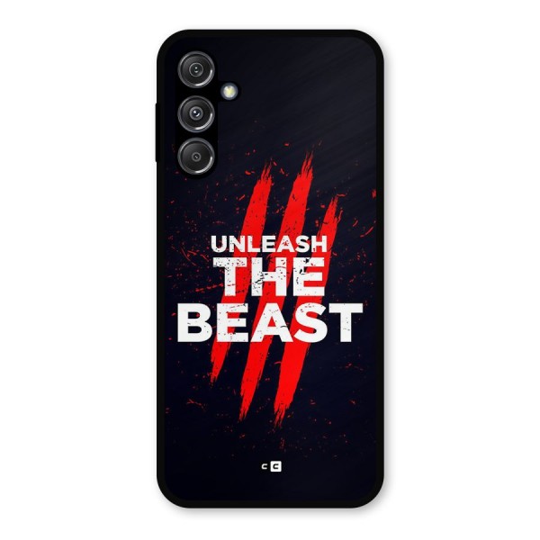 Unleash The Beast Metal Back Case for Galaxy M34 5G