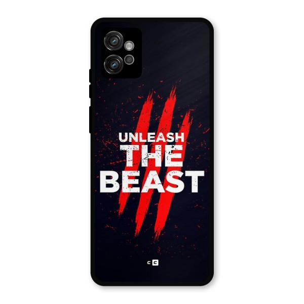 Unleash The Beast Metal Back Case for Moto G32