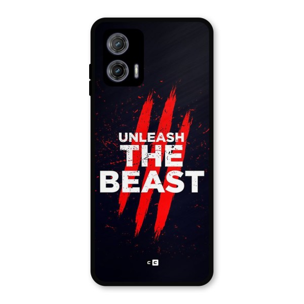 Unleash The Beast Metal Back Case for Moto G73