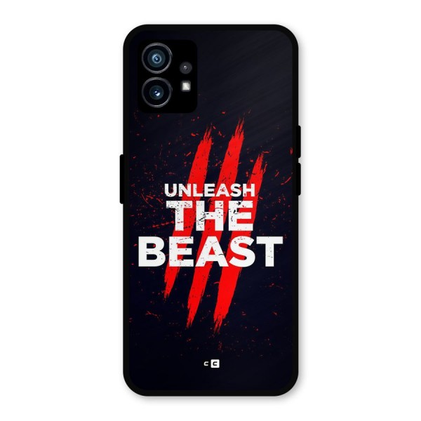 Unleash The Beast Metal Back Case for Nothing Phone 1