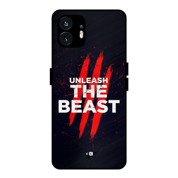 Unleash The Beast Metal Back Case for Nothing Phone 2