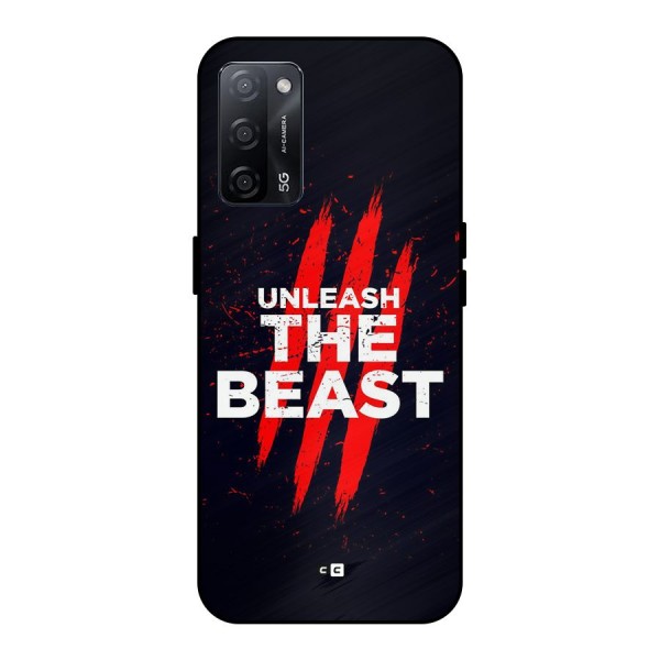 Unleash The Beast Metal Back Case for Oppo A53s 5G