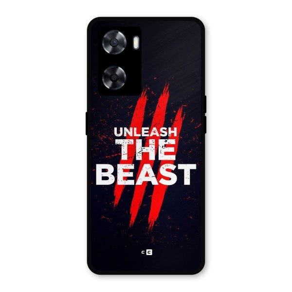 Unleash The Beast Metal Back Case for Oppo A77