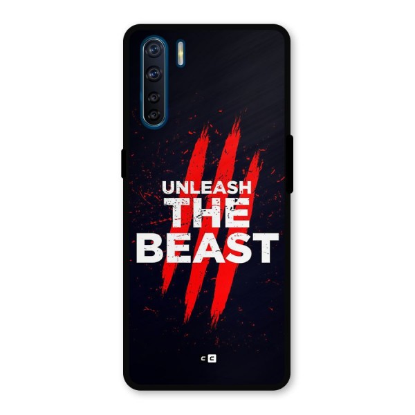 Unleash The Beast Metal Back Case for Oppo F15