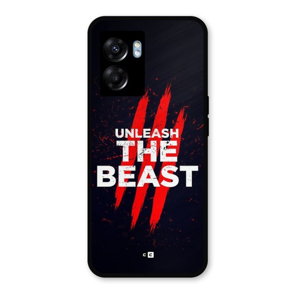 Unleash The Beast Metal Back Case for Oppo K10 (5G)