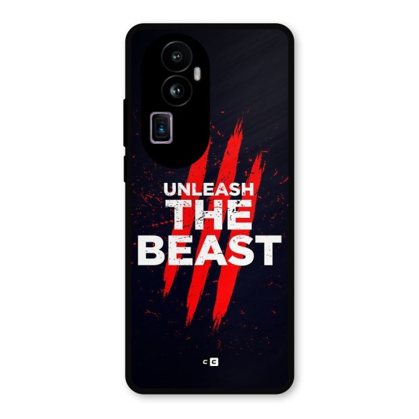 Unleash The Beast Metal Back Case for Oppo Reno10 Pro Plus