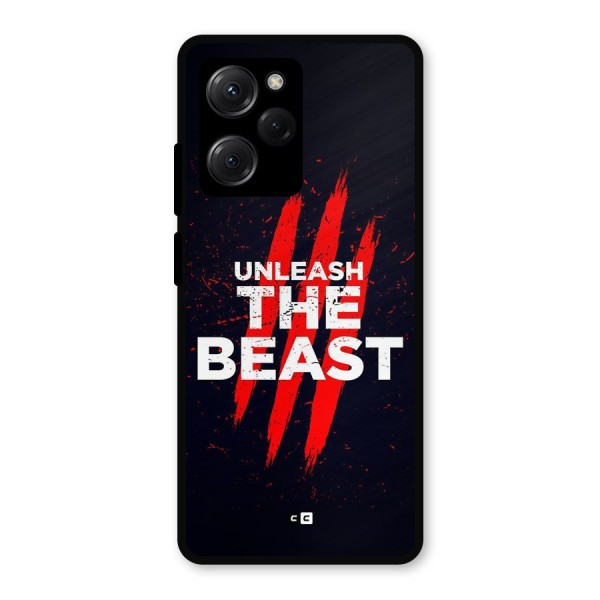 Unleash The Beast Metal Back Case for Poco X5 Pro