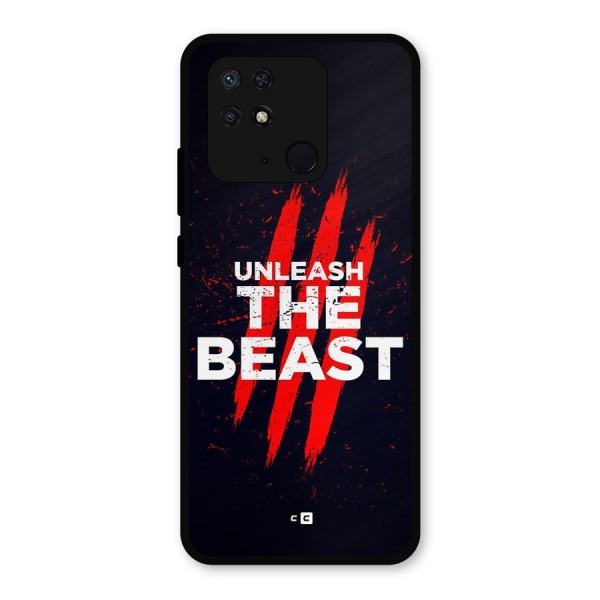 Unleash The Beast Metal Back Case for Redmi 10