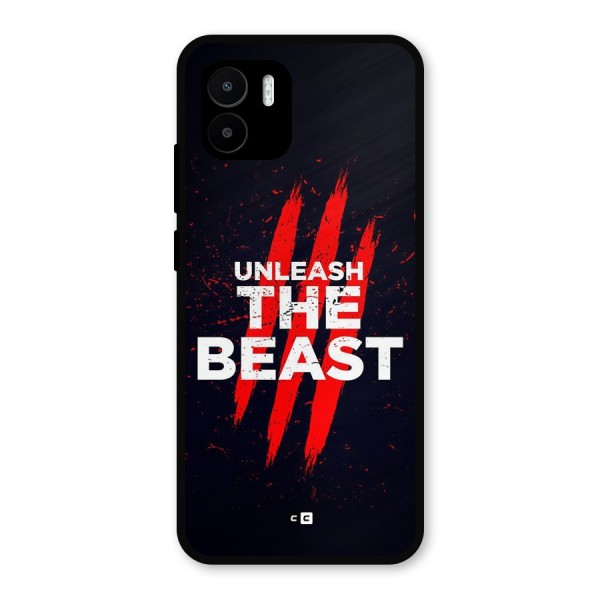 Unleash The Beast Metal Back Case for Redmi A1