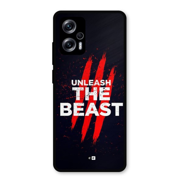 Unleash The Beast Metal Back Case for Redmi K50i