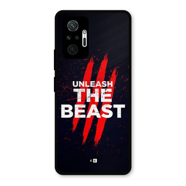 Unleash The Beast Metal Back Case for Redmi Note 10 Pro