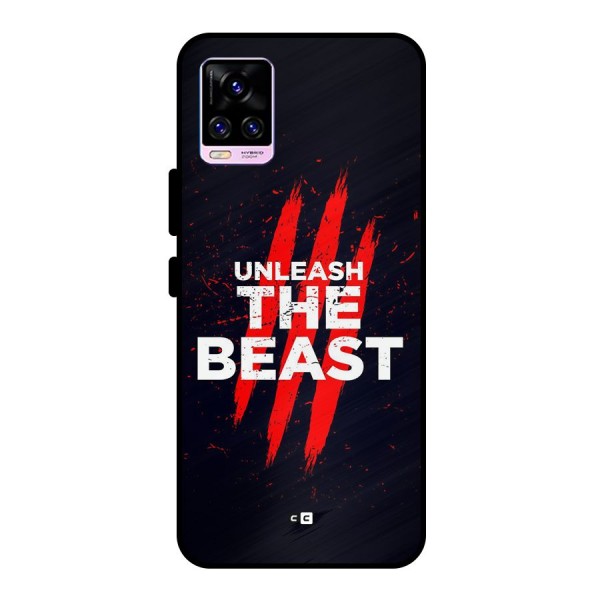 Unleash The Beast Metal Back Case for Vivo V20 Pro