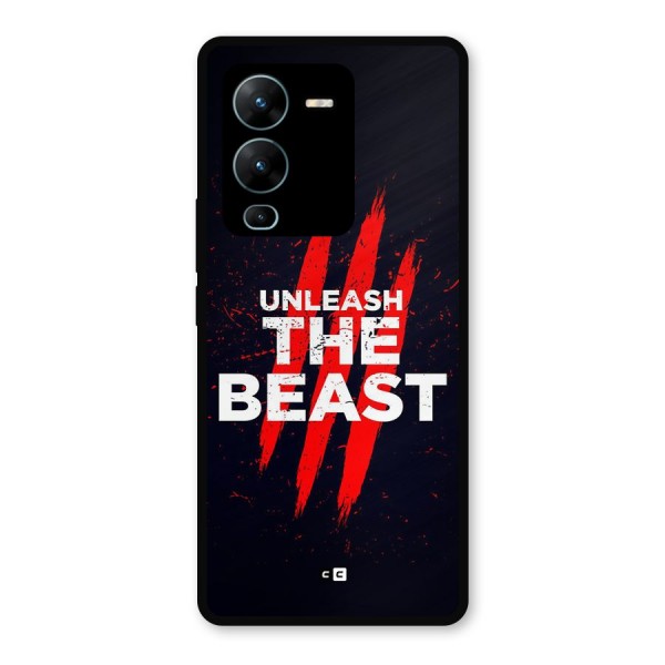 Unleash The Beast Metal Back Case for Vivo V25 Pro